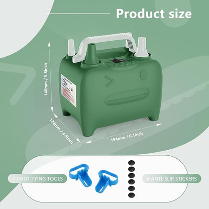 OWill Balloon Pump Electric, Balloon Inflator Electric Air Pump, Portable Dual - Image 6