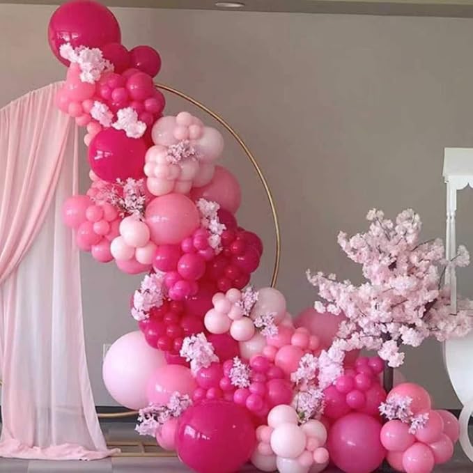 YMSZ Pink Balloon Garland Arch Kit, Baby Shower, Valentine's Day Party - Image 6