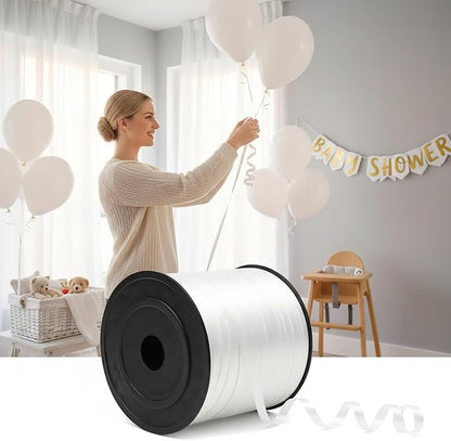 White Curling Ribbon, PP Balloon Ribbon - Image 7