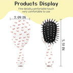Mini Hair Brush,Cute Detangling Travel Hair Brush,Soft Bristles for Effortless Tangle Removal,Detangler Hairbrush for Women Men Boys Girls Kids Wet Dry All Hair Types (Pink Small Bow, Mini)