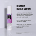 IGK Bond-Building Repair Set | ANTISOCIAL Bond-Building Dry Hair Mask + CASH IN Instant Repair Serum | Repair + Protect + Soften | Vegan + Cruelty Free