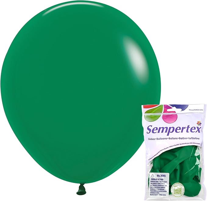 Sempertex Fashion Forest Green Balloons, 18 Inch, vibrant color, ships by Sempertex