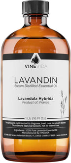 VINEVIDA Lavandin Essential Oil 16 oz - Undiluted, Pure, Vegan, and Sustainable