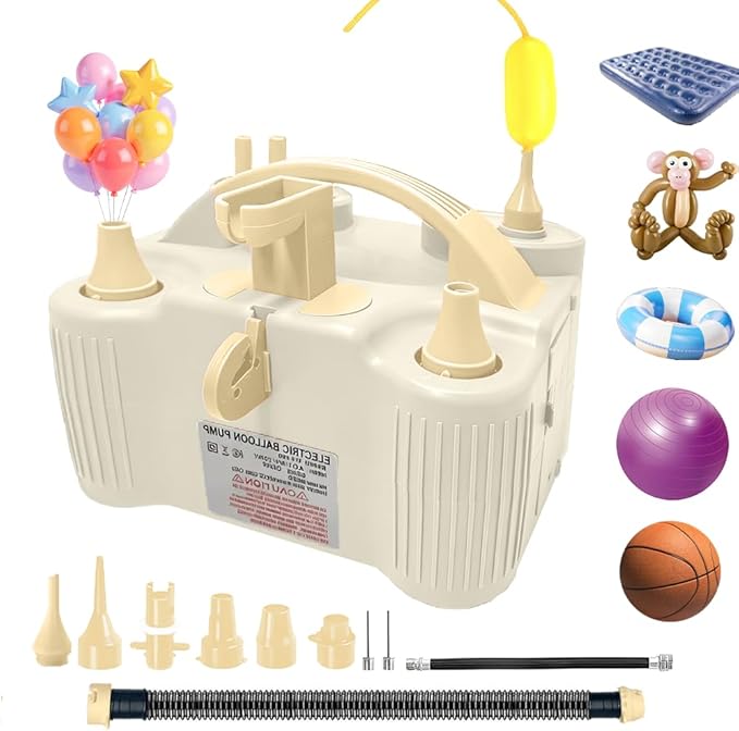 4-in-1 Electric Balloon Pump for All Balloons, Inflatables, and Sports Balls by Unknown
