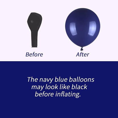 114pcs Navy Blue Balloons, 18 12 10 5 inch Balloons | Garland Arch kit - Image 4