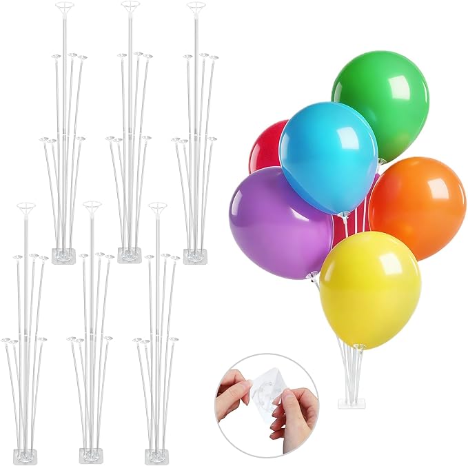 Balloon Stand Kit, 6 Pack Table & Floor Balloon Arch Stands - Image 9