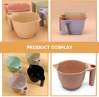 Luxshiny 2pcs Portable Hair Dye Mixing Bowl Tint Bowls for Hair Salon Material and Application