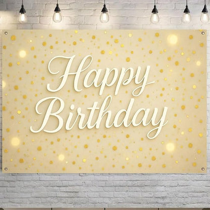 Large Happy Birthday Banner 71x43 Inch, Big Hanging Porch Sign - Image 5