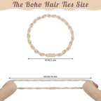 40 Pcs Boho Hair Ties, Hair Ties Bracelets for Women Boho Ponytail Holders Stocking Stuffers for Teen Girls