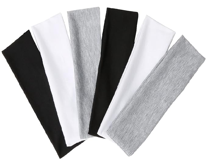 TERSE Hair Bands for Women's Hair Thin Cloth Headbands for Women Soft Stretchy Head Bands Solid Hair Hands