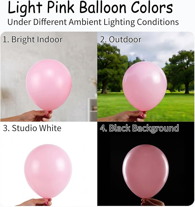 100PCS 5 Inch Small Pink Balloons - Image 3