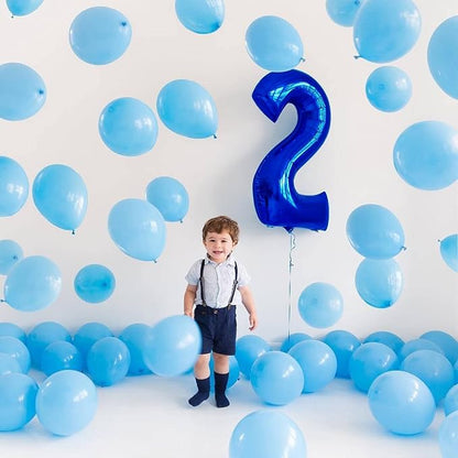 Lovoir 40 Inch Navy Blue Number 7 Balloon Large Size Jumbo Digit Mylar Foil - Image 4