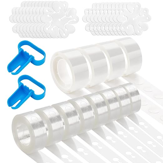 Balloon Arch Kit, 400 Clear Glue Point Dots, Double Sided | 419.95ft Balloon by Aubeco