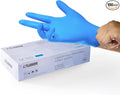 LANON Disposable Nitrile Gloves, Silicone-Free, Food-Safe, Chemical Resistant, Powder-Free, Textured Fingertips, Cooking, Cleaning, Blue, X-Large