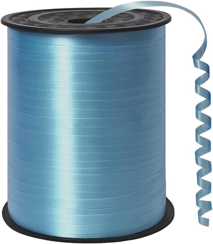 500 Yard Light Blue Curling Ribbon Balloon Ribbon 1/5 Inch Ribbon by Unknown