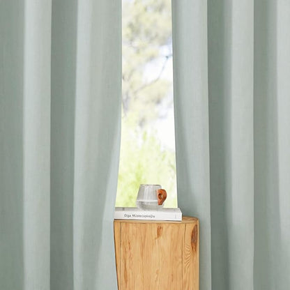 NICETOWN Sage Green Thick Linen Curtains 72" Length, Grommet Privacy Window - Image 5