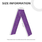 Men Women Fashion Sports Sweat Bands Hand Decor for Running Fitness Shower, Long Multi Style Purple Cheetah Leopard Print Head Ribbon Headwear