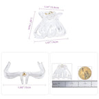 YOHAMA 10 pcs Hair Clips Medium Small 1.57 in Clear Octopus Claw Clips 4cm Medium Jaw Clips Durable Strong Grip for Women Girls Thick Hair.