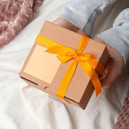 Orange Ribbon Gold Fall Ribbon for Gift Wrapping 3/8 in 25 Yards Ribbons for - Image 6