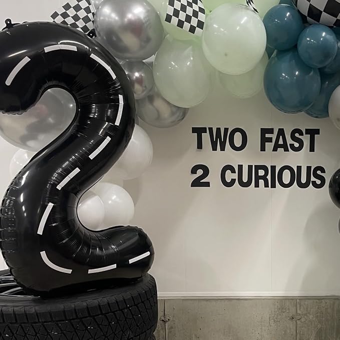 40 inch Number Balloon 0-9 Black Large Number 23 Balloons, Digital Balloons - Image 3