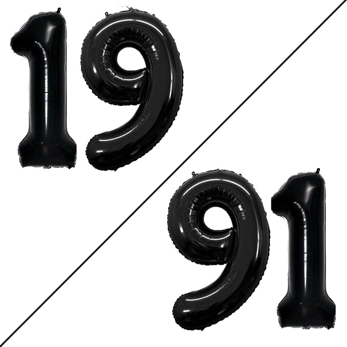 Number 19 Balloons for 19th Birthday Sweet 19 Party Decorations, 42 Inch Jumbo by GOER