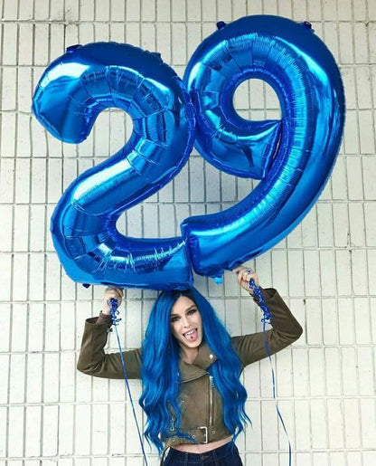 Navy Blue 9 Balloon - Image 8