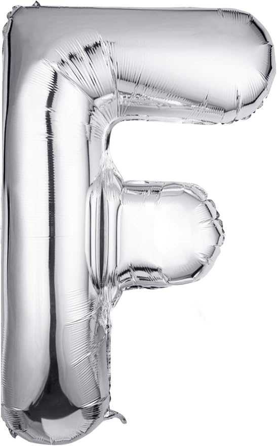 Single Aluminum Hanging Foil Film Silver Letter Balloons F 40 Inch | by FFNIU