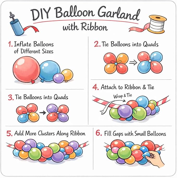 Pastel In My Birthday Era Balloon Arch Garland Kit Pink Blue Purple Balloons - Image 5
