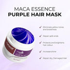 Karseell 3.38floz 100ml Purple Hair Mask Professional Neutralizes Brass & Yellow Tones For Blonde Silver Gray Highlighted Hair