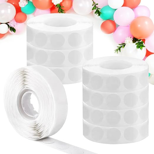 WISYOK 4000 Pcs Glue Points for Balloons, Double-Sided | Adhesive Dots for Craft by WISYOK