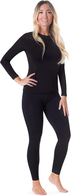Rocky Thermal Underwear Women Long Johns Womens Thermals Top Bottom Set Fleece Lined Under Wear Clothes Base Layer Thermals
