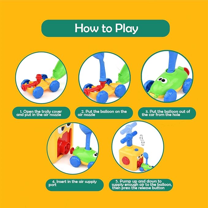 Balloon Launcher Car Toy Set, Balloon Car Toy - Image 4