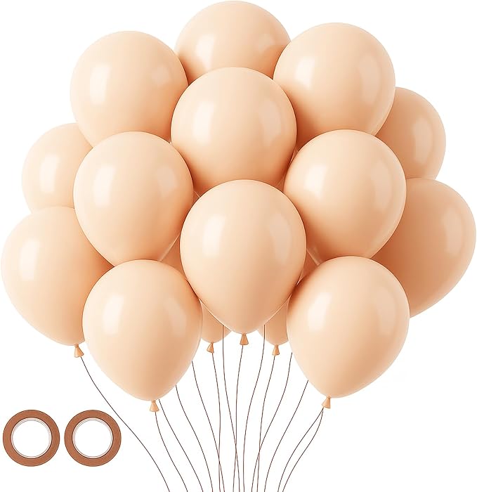 Voircoloria 105pcs Blush Party Latex Balloons, 12inch | by Voircoloria