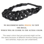 DIGUAN Hollow out Synthetic Hair Braided Headband Hairpiece Women Girl Beauty accessory for Women (Natural Black)
