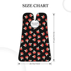 Ultimate Shaving Bib, Beard Trimming Apron with Hair Catcher, Cute Cartoon Red Mushrooms