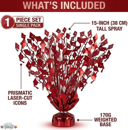 PMU Red Graduation Balloon Weights, Graduation Centerpieces - Image 3