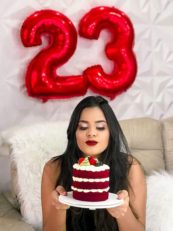 Number Balloons 40 Inch Red 2 Balloon - Image 3