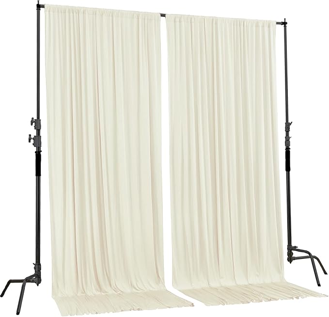AK Trading CO. 10 feet x 10 feet IFR Polyester Backdrop Drapes Curtains Panels - Image 2
