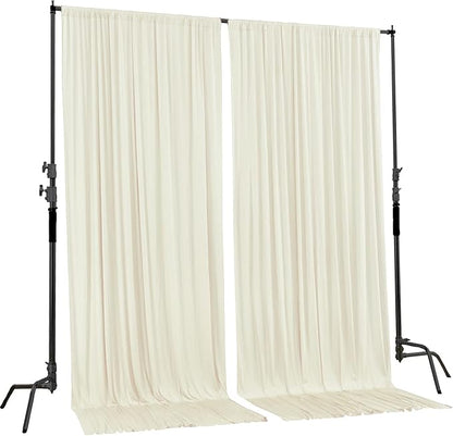 AK Trading CO. 10 feet x 10 feet IFR Polyester Backdrop Drapes Curtains Panels - Image 2