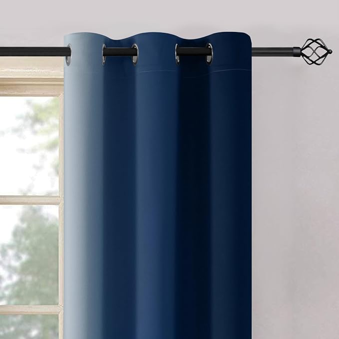 Yakamok Ombre Curtains Blue and Greyish White - Image 3