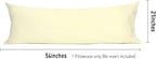 Sunflower Body Pillowcase 100% Cotton Long Pillow Cover/Case Envelope Closure 1 Pack, 21×54 inches Cream, Soft and Breathable