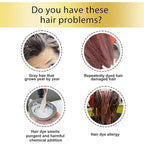 200 ML Natural Plant Bubble Hair Dye, Pure Plant Extract for Grey Hair Color Bubble Dye (Wine Red)