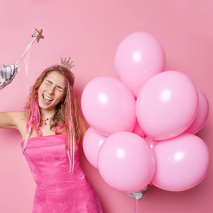 RUBFAC Light Pink Balloons Different Sizes 105pcs 5/10/12/18 Inch - Image 5