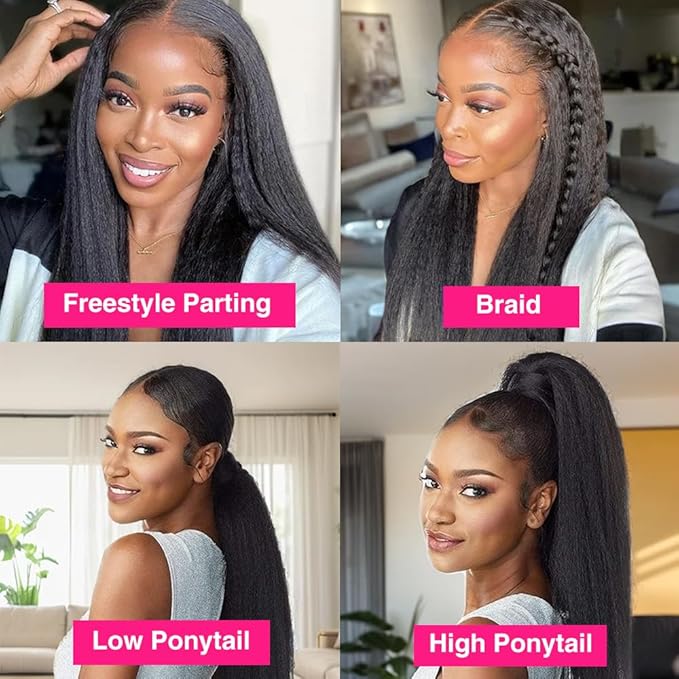 Invisi Edge Clip In Hair Extensions Human Hair 2 Pack 240g 16pcs Kinky Straight Invisible Clip Ins For Women Full Head Injected Clip Ins Remy Human Hair Extensions Natural Color 24inch