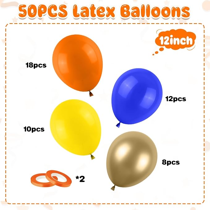 Blue and Orange Balloons - Image 2