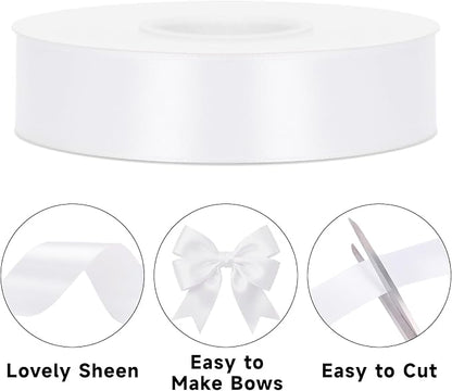 KINGLAKE White Satin Ribbon - Image 3