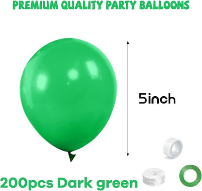 Green Balloons 110Pcs, 5 Inch Small Green Latex Party Balloons, Mini Thick - Image 2