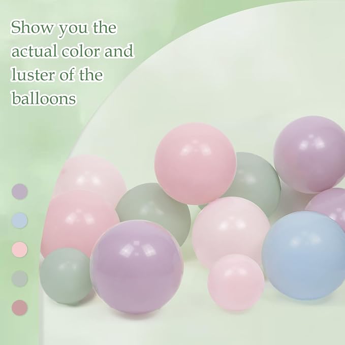 141pcs Pastel Balloon Arch Kit - Image 7