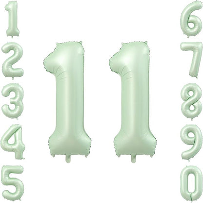 Olive Green Number 11 Balloon 40 Inch, Wall Display by Unknown