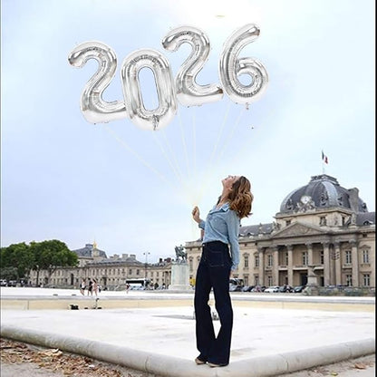 TONIFUL 2026 Graduation Balloons 40 Inch Number Balloons Aluminum Foil Mylar - Image 3